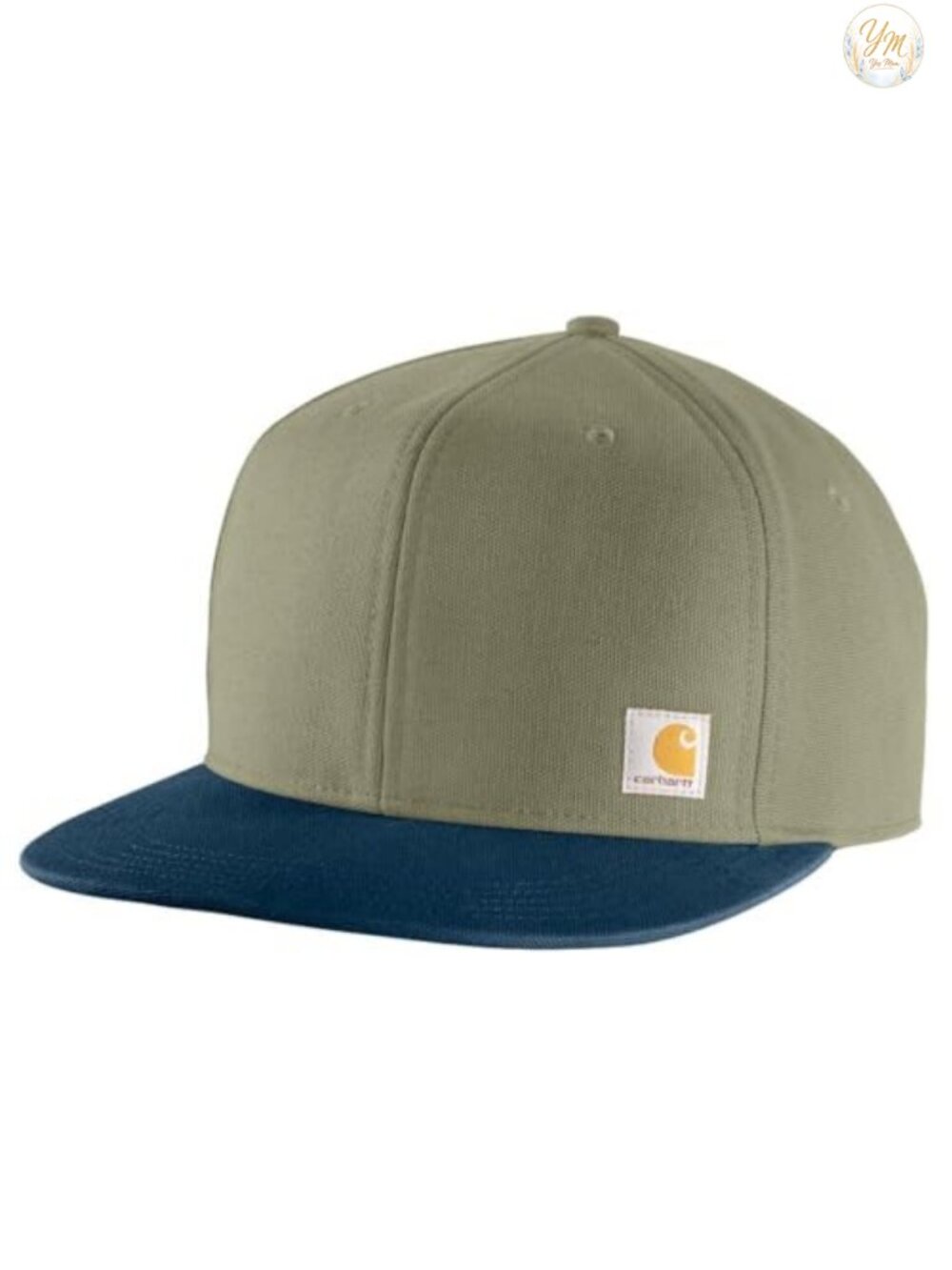 Carhartt Men's Firm Duck Flat Brim Baseball Cap Adjustable FastDry Sweatband